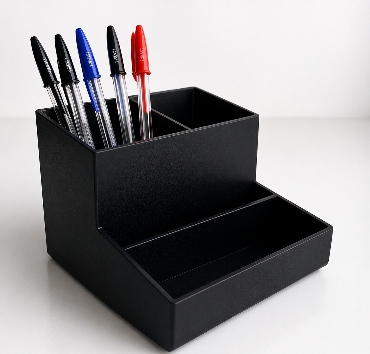 PORTA LAPIS/CLIPS/ LEMB. PRETO